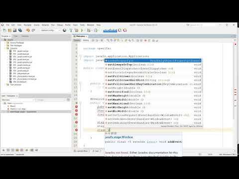 JavaFX Tutorial - Setup Netbeans IDE 25 and JavaFX 24
