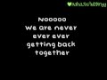 We Are Never Ever Getting Back Together (cover ...