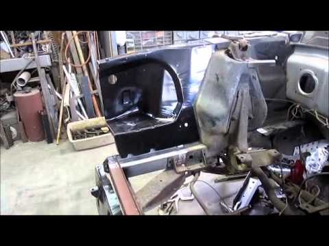 1965 Mustang core support and fender apron