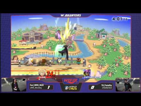 WTFOX 2: Smash 4 Singles - Fox | MVG | Mew2King (Cloud) vs TA | Fatality (Falcon) - Winners Quarters