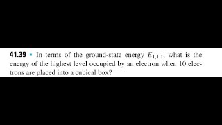 Download the video "In terms of the ground-state energy what is the energy of the highest level occupied by an elect"