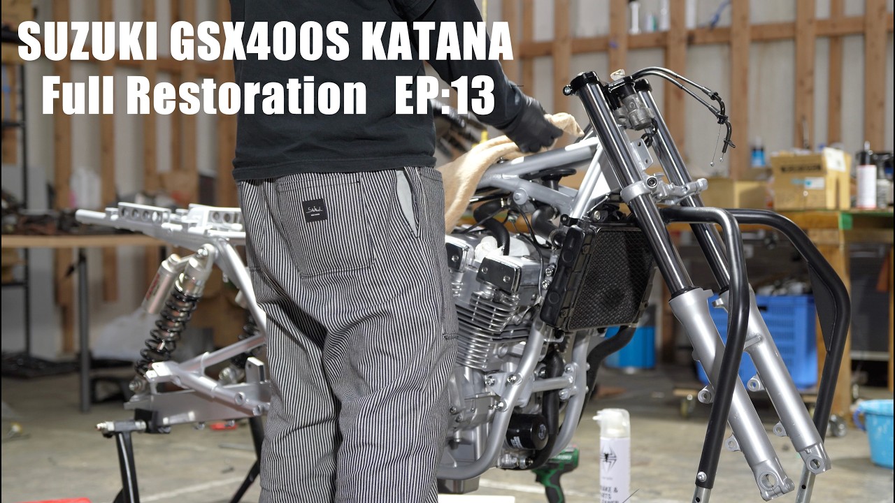 【SUZUKI GSX400S KATANA フルレストア 13】ラジエーター等水回りのレストア