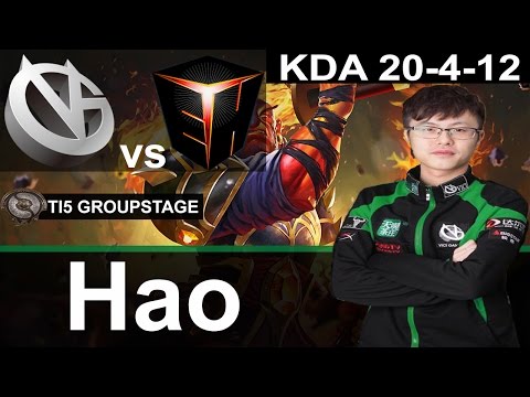 VG Hao plays Ember [Smooth Ember plays, 20 kills vs Ehome] Dota 2 [TI5 Group]