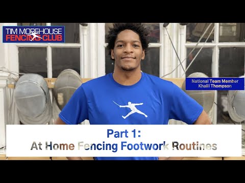 Fencing Footwork - 10 Minutes of Exercises You Can Do At Home (Session 1)