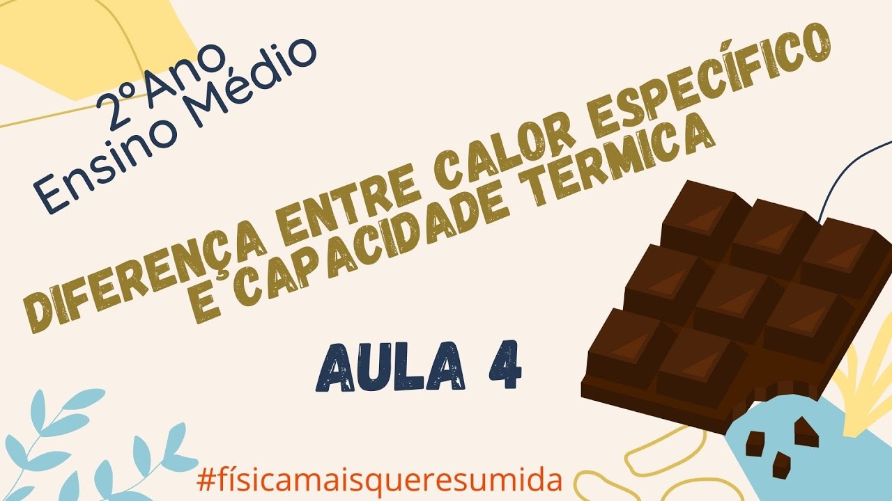 Diferença entre calor específico e capacidade térmica - Aula 4 - 2° Ano do Ensino Médio
