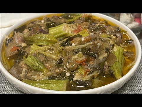 Oseille frit au GOMBO, AUBERGINE et Concombre || NGAÏNGAÏ || Trés délicieux || Recette à DÉGUSTER
