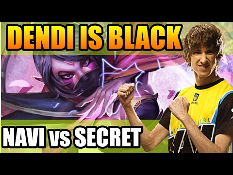 Dendi Is Black - Na`Vi vs Team Secret POV
