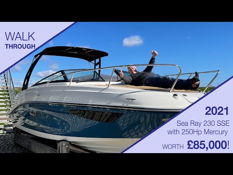 £85k 2021Sea Ray 230 SSE walkthrough - Boats.co.uk are now Sea Ray dealers