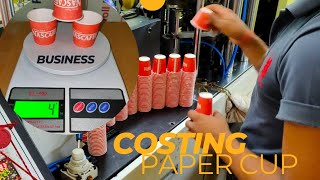 Paper Cup Manufacturing || Costing Kaise Nikale, loss 😭 ya profit