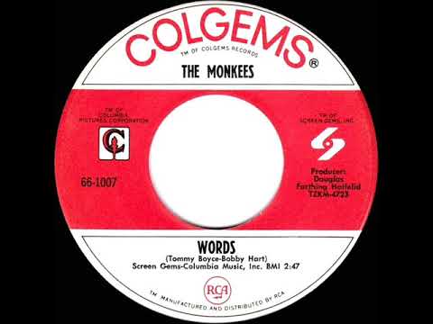 1967 HITS ARCHIVE: Words - Monkees (mono 45)