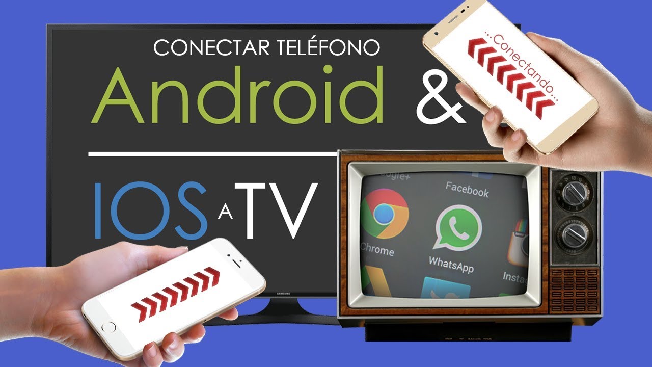 Conectar Teléfono Android o iOS a TV ANTIGUA o NUEVA | Como VER pantalla de Celular en Televisión