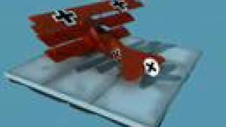 preview picture of video 'Fokker Dr. I 1917 - 3D Model'
