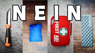 13 Dinge die du NICHT brauchst (Outdoor Ausrüstung)