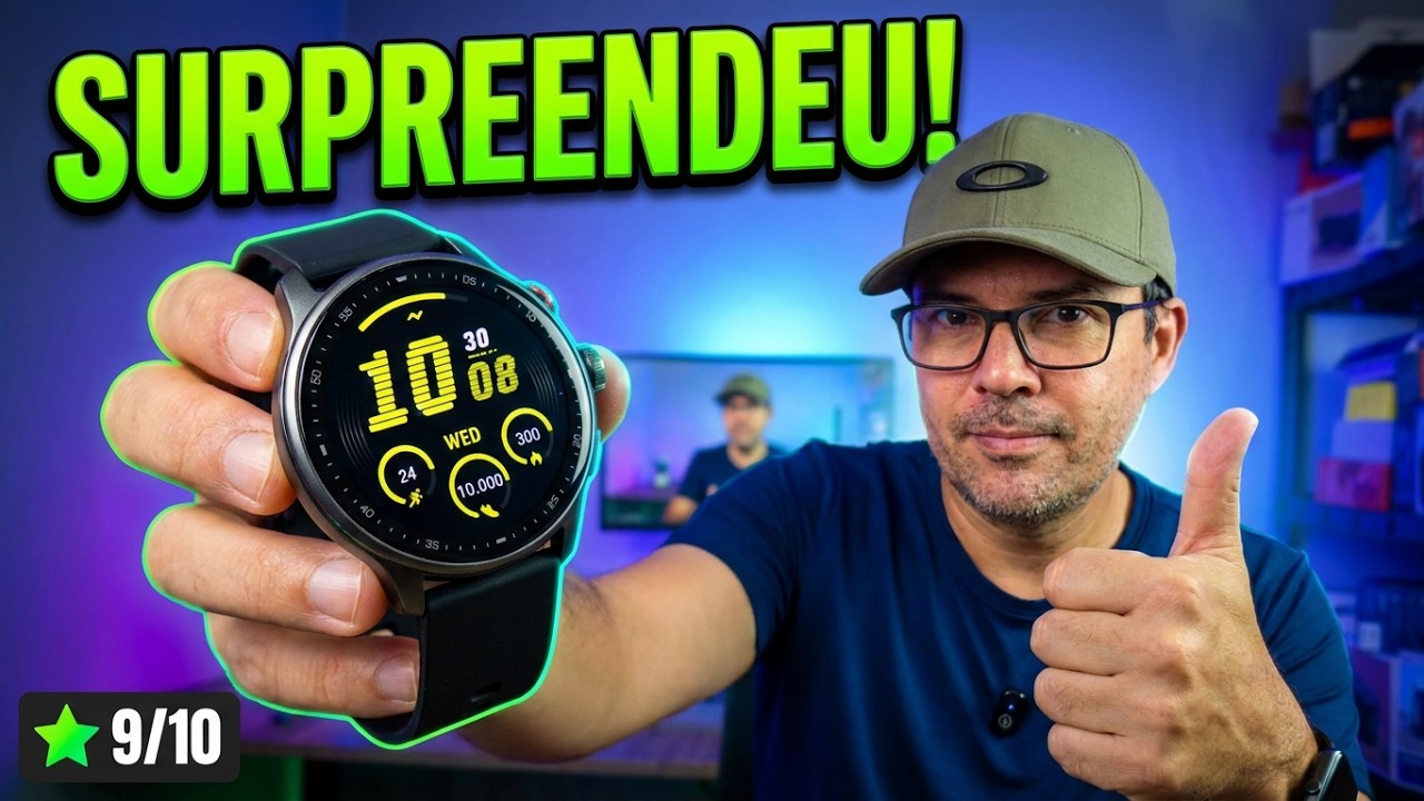 Miniatura da avaliação em vídeo de Smartwatch Bettdow GPS 1,85 polegadas HD AMOLED