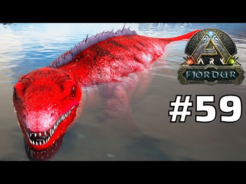 DOMANDO O MOSASSAURO O GIGANTESCO MONSTRO DOS MARES!!! ARK FJORDUR 59