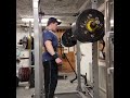 175kg(385 pounds)front squat 1 reps 5 sets easy