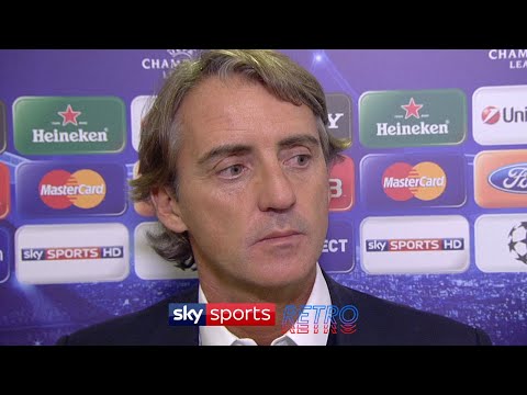 Roberto Mancini's reaction when Carlos Tevez refused to play for Man City against Bayern Munich