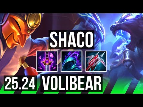 SHACO vs VOLIBEAR (JGL) | Good KDA: 13/1/17 | EUW Master | 25.24