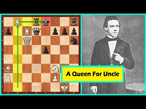 Lol! Instead Of Wining His Uncle's Queen Morphy Sacrifices His Queen