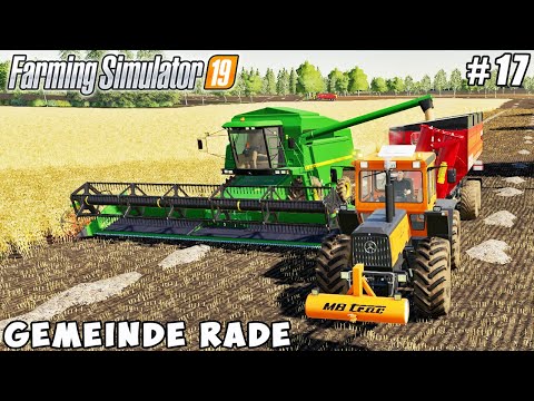 Harvesting soybean, baling soy straw  | Gemeinde Rade | Farming simulator 19 | Timelapse #17