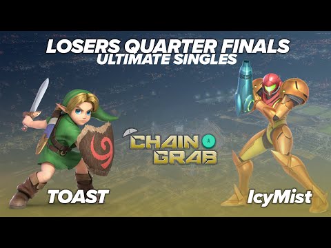 Chain Grab LOSERS QUARTER FINALS - Toast (Young Link)  Vs. IcyMist (Samus) SSBU Smash Ultimate