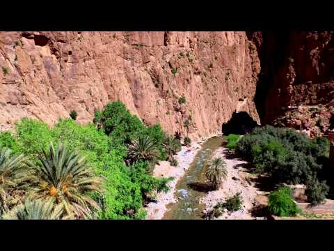 Todra Morocco aerial video 4K (Ultra HD)