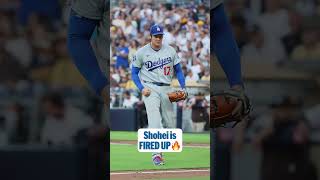 Shohei was fired UP after escaping the jam! ????????