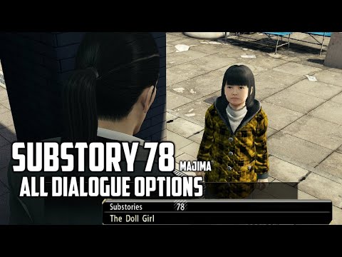 Yakuza 0 - The Doll Girl (Substory 78) ALL DIALOGUE OPTIONS