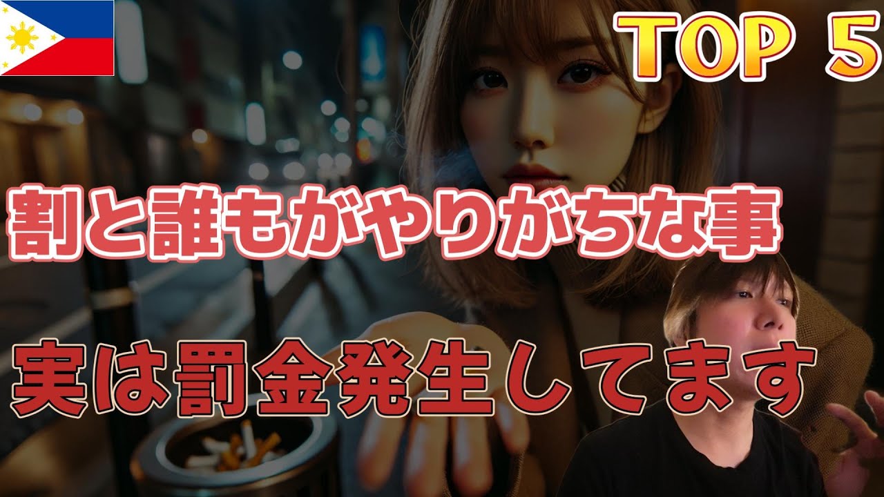 フィリピン罰金行為TOP5 YouTubeサムネイル