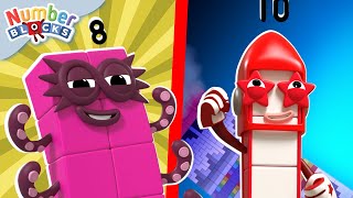 Who's the Strongest Numberblock Challenge| Learn to count | @Numberblocks