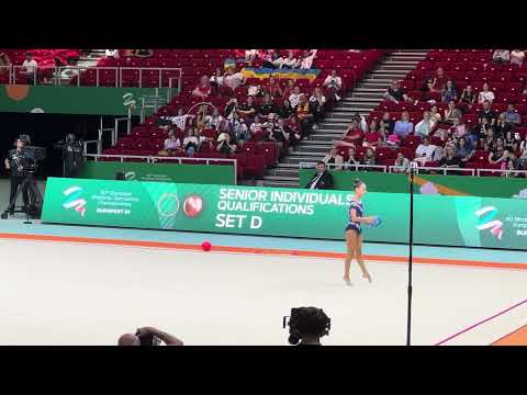 Rhythmic gymnastics European Championships 2024- Anna KHUTSISHVILI (GEO) Qualifikation Ball