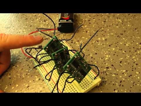 e-Neurons and photocell.