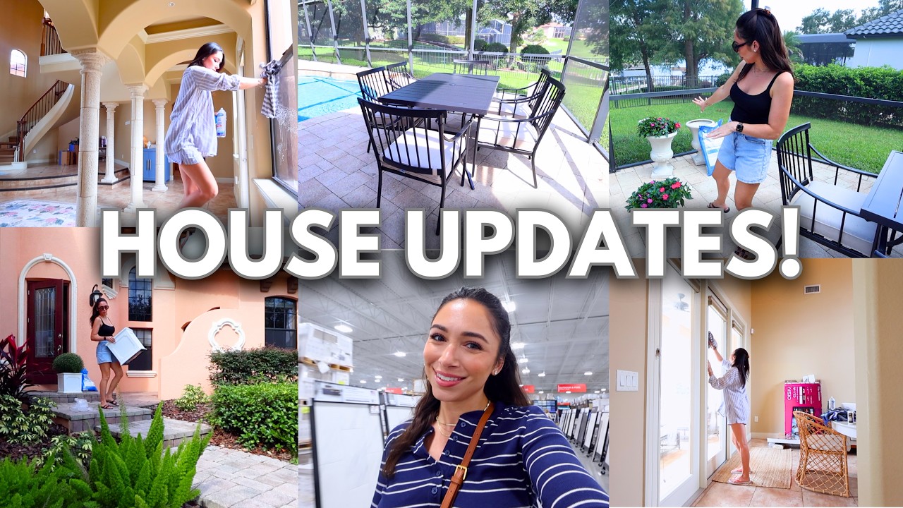 Settling into the New House! 🏡 CLEAN WITH ME, RENOVATION PROJECTS, OUTDOOR DECORATING Curb Appeal! 🌺