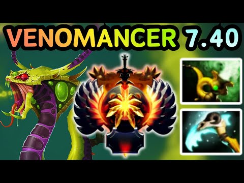 🔥 NEW PATCH 7.40 VENOMANCER OFFLANE POISON STACKS | DOTA 2 GAMEPLAY 🔥