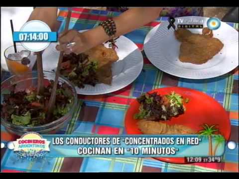 Milanesas con papas fritas con Concentrados en Red