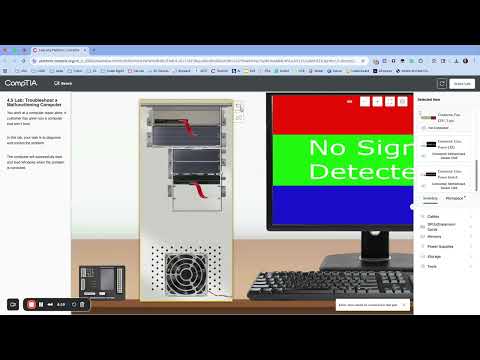 CompTIA A+ 4.5 Lab  Troubleshoot a Malfunctioning Computer