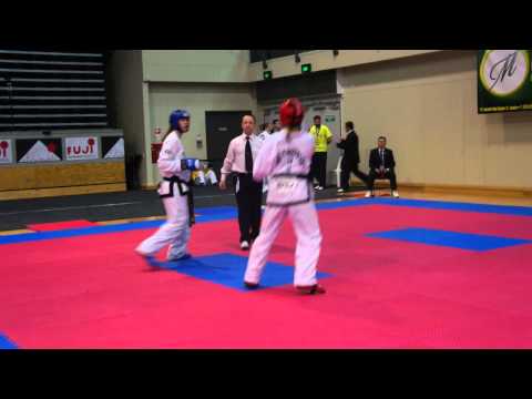 ITF 2011 NZ - USA Senior Female Sparring Heavy Weight - 1.MP4