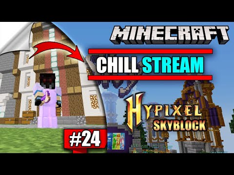 Play Minecraft Hypixel Live🔴|| Chill Stream And Baat Chit😊🤩👽 || PART 24 (Hindi)