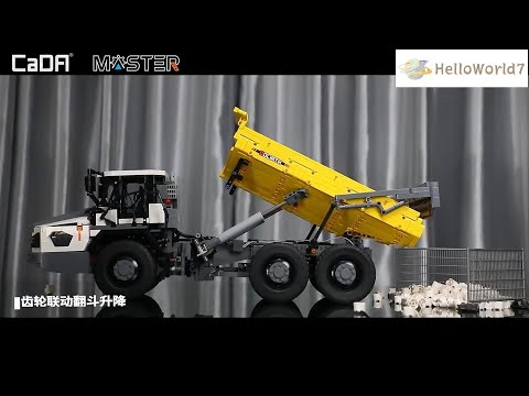 #helloworld7#3067+pcs CaDA Goliath Dump Truck Designed Model By Eric Trax#model kits car#rc car
