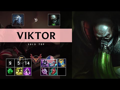 Viktor Top vs Urgot: Triple Kill, Unstoppable - NA Grandmaster Patch 25.S1.1