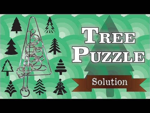 Solution for the Tree Puzzle from Puzzle Master Wire Puzzles