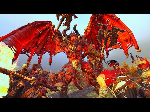 OGRE KINGDOMS VS KHORNE  - Total War WARHAMMER 3 | ULTIMATE FIREPOWER OUTPUT | FIRESupport | 4K
