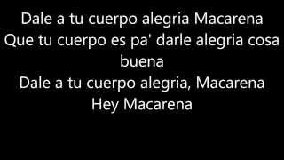 Macarena - Los del Rio, Lyric video (Hey Macarena!)