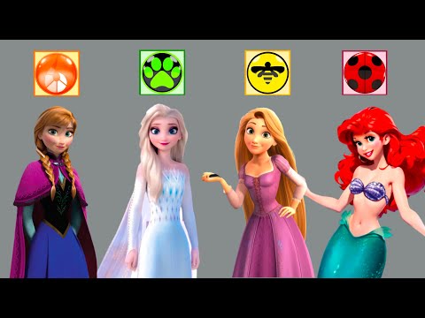 Disney Princesses Elsa, Rapunzel and Friends Transform into MIRACULOUS Superheroes