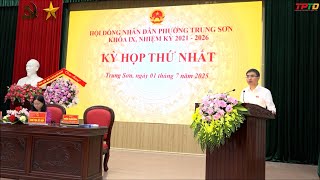 Phường Trung Sơn tổ chức Hội nghị Ban Chấp hành Đảng bộ, Kỳ họp HĐND và phiên họp thứ nhất UBND phường