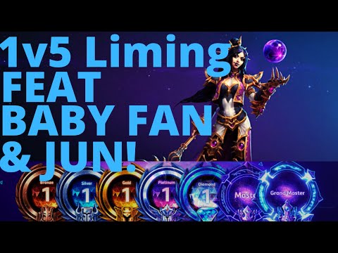 Liming WoF - 1v5 Liming Game Feat Baby Fan & Jun! - Gold 1 B2GM Season 4