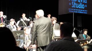 Aaron Holthus with the 1 o'clock Jazz Band UNT.