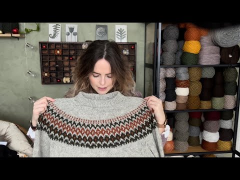 Knitting Traditions Podcast Ep.38- knitting with pencil roving and a new sweater done🥳