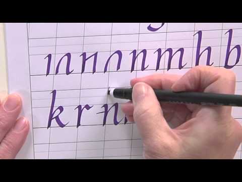 Calligraphy for Beginners - How to Write a Lower Case Italic Alphabet w/Joanne Fink
