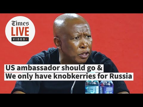 US ambassador insulted us, should be removed from SA Malema over Russian vessel accusations